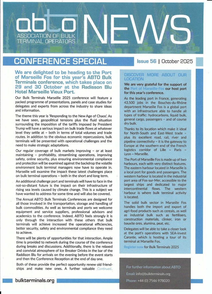 Latest edition of ABTO News